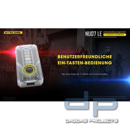NiteCore® mehrfarbige - Signalleuchte -NU07LE-