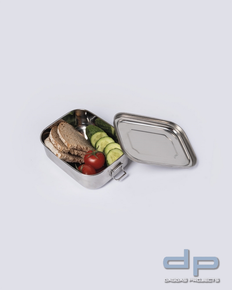 LUNCHBOX STAINLESS STEEL 16X13X6,2CM VPE 2