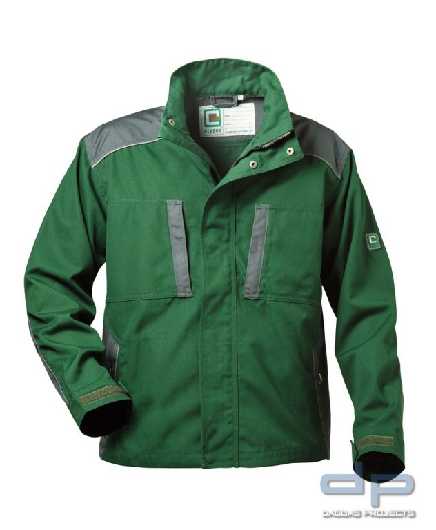 Canvas-Bundjacke in Grün/Grau