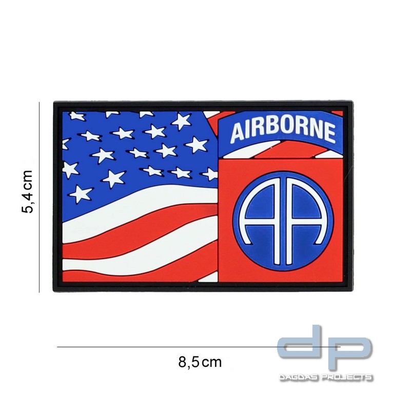 Emblem 3D PVC 82nd Airborne flag