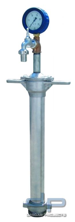 Bau- Industrie Standrohr 1x Zapfventil 3/4" mit Manometer