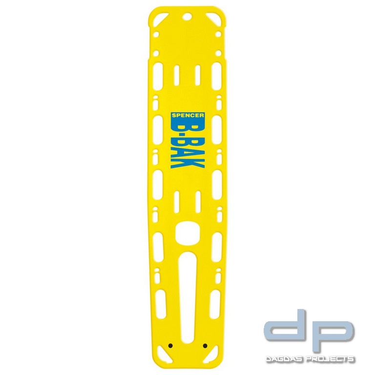 Spencer Spineboard B-Bak mit Pins, gelb