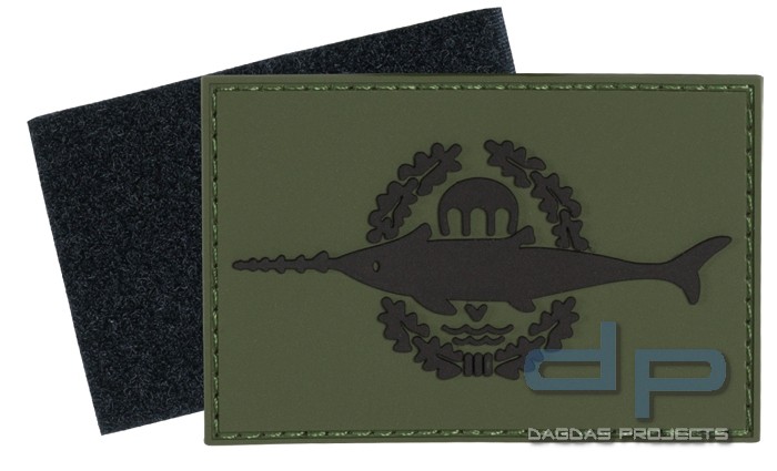 3D Rubber Patch Kampfschwimmer Oliv/ Schwarz