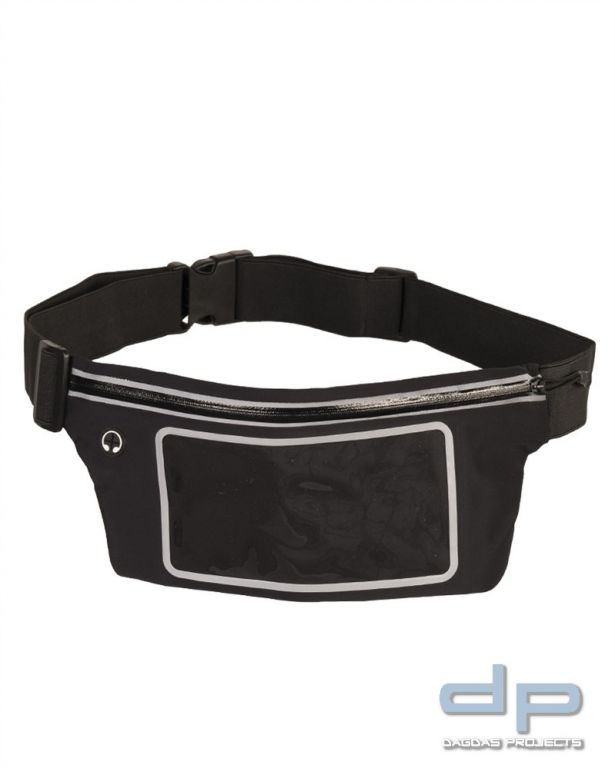 WAIST POUCH LYCRA® CLEAR SCHWARZ 5 Stück
