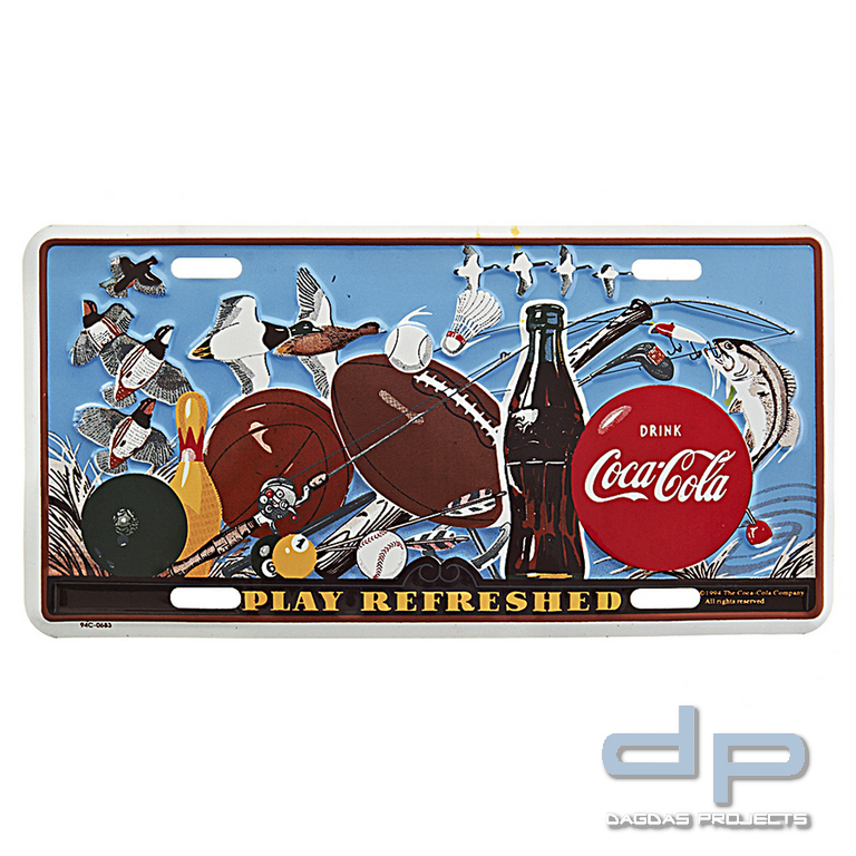 Coca Cola Nummernschild