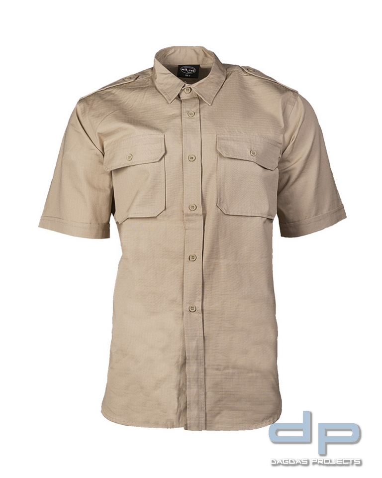 TROPENHEMD 1/2 ARM CO. KHAKI 2-er Pack