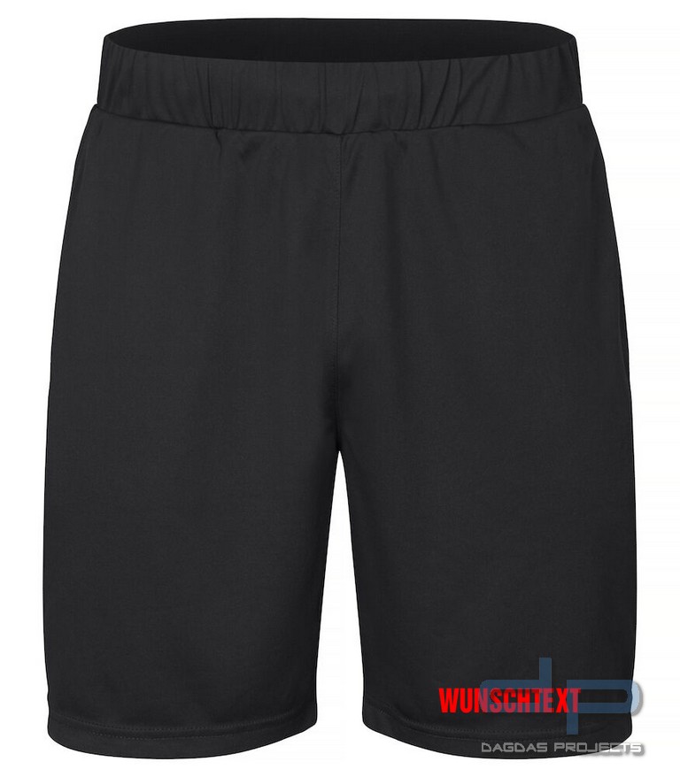 Basic Active Shorts in verschiedenen Farben mit Wunschaufdruck