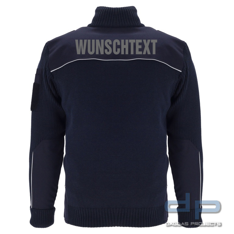 ETZEL® STRICKJACKE MODELL SÜD mit Aufdruck nach Wunsch auf Brust und Rücken