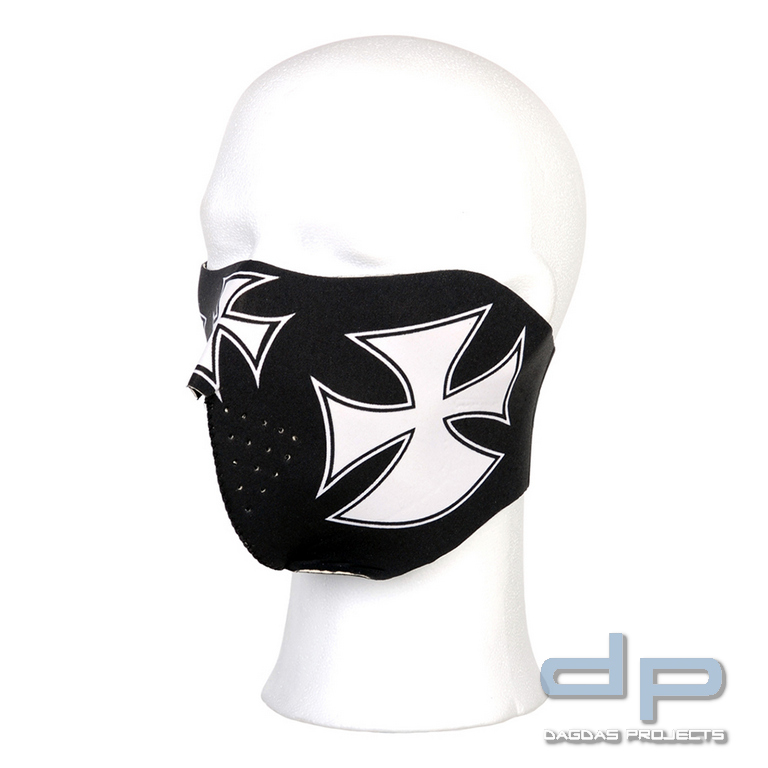 Motorrad Maske Half Face  Kreuz