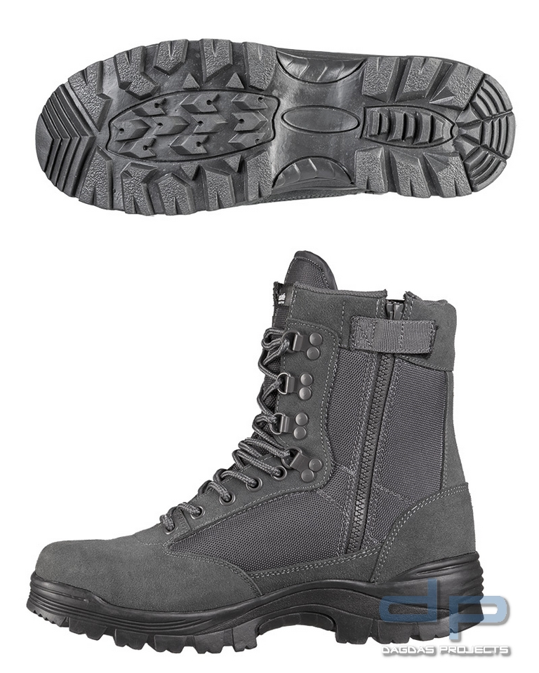 TACTICAL BOOT M.YKK ZIPPER URBAN GREY