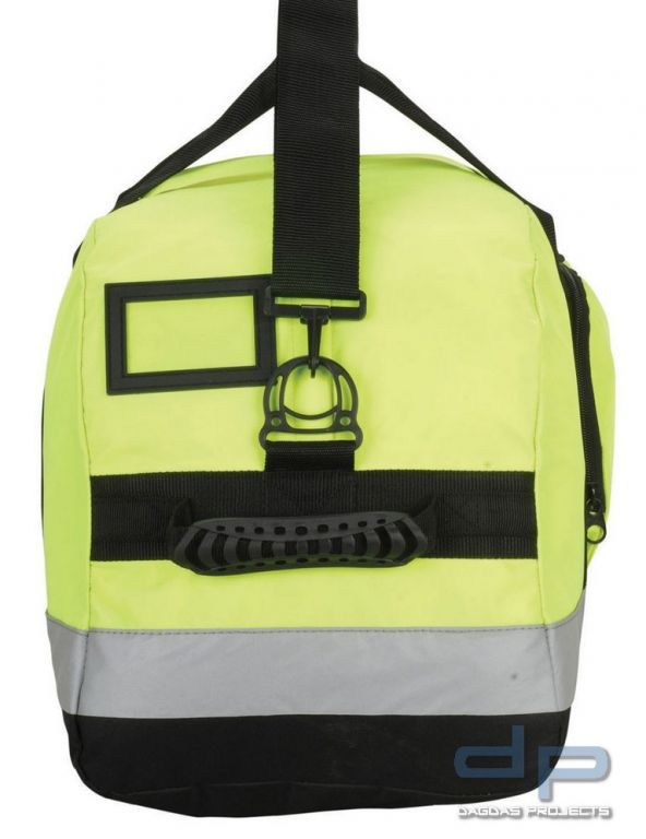 Reisetasche High Visibility mit Aufdruck nach Wunsch in reflex silber