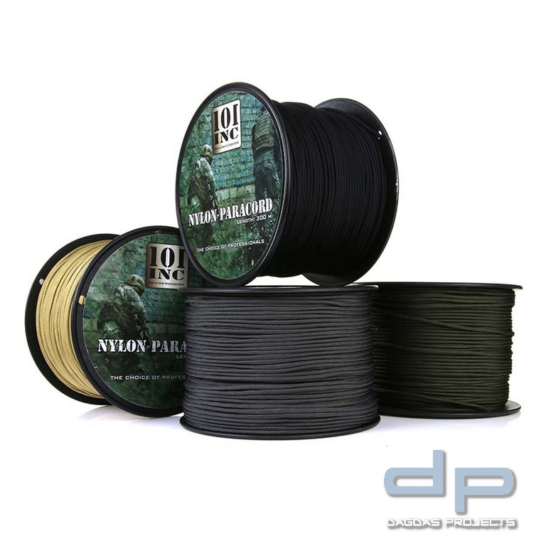 Paracord auf Rolle 7 Strings 300 Mtr. in verschiedenen Farben
