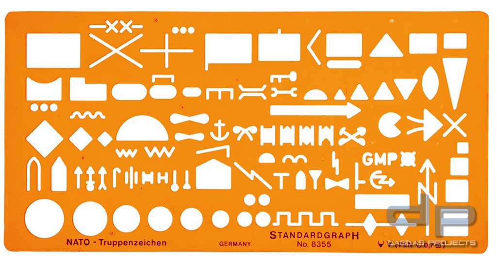 STANDARDGRAPH NATO TRUPPENZEICHENSCHABLONE