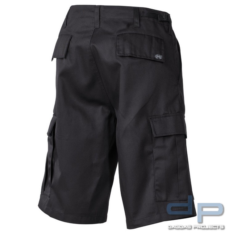US Bermuda, BDU, schwarz, mit Seitentaschen