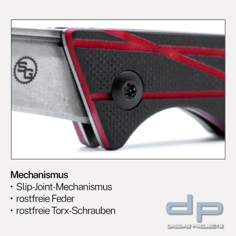 Taschenmesser Ledge rot