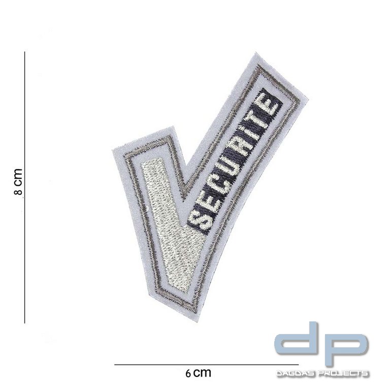 Emblem Stoff Securite reflektierend