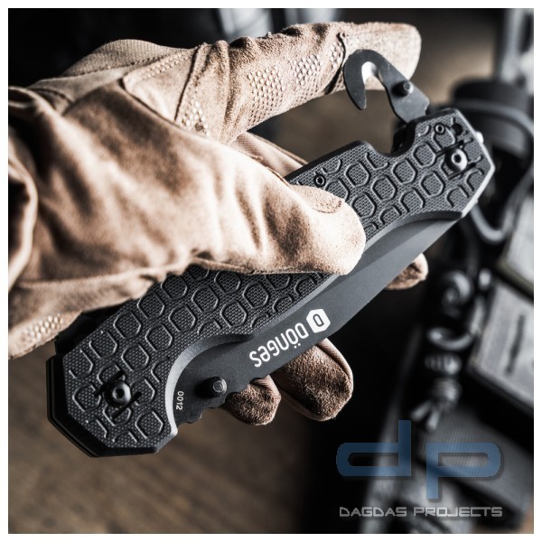 Dönges Rettungsmesser Basic, Tactical, Farbe Schwarz