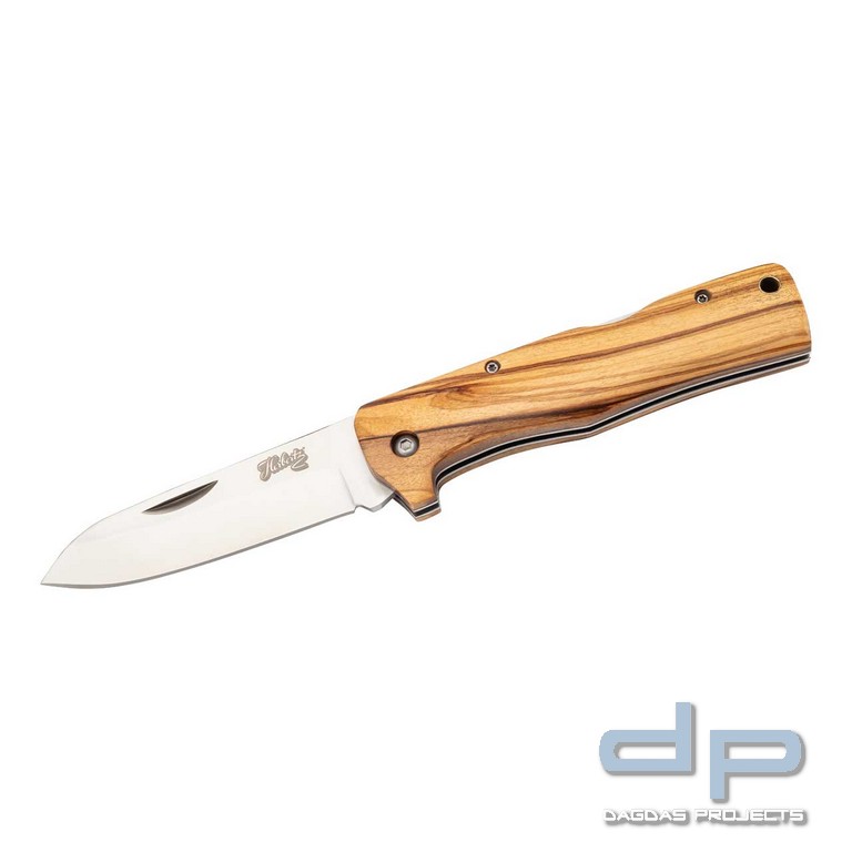 Taschenmesser Olivenholz