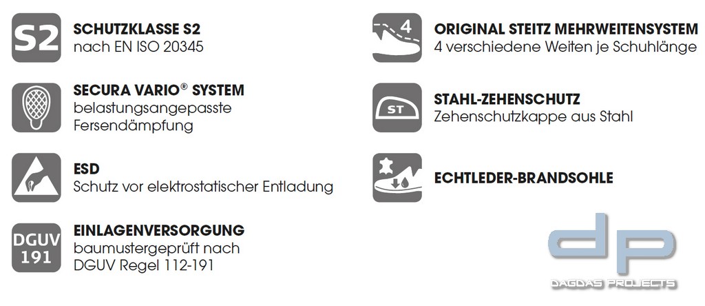 Steitz Secura Feuerwehrschuhe OFFICER 20