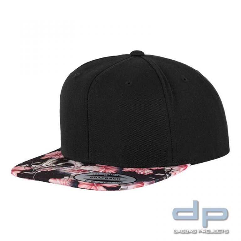 Floral Snapback Cap verschiedene Farben