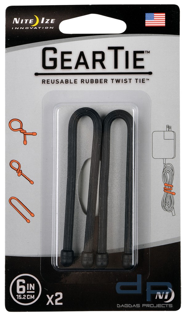 Nite Ize Gear Tie Kabelbinder 15 cm 2 Stück
