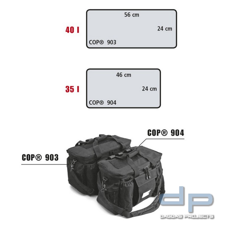 COP® 903 Ausrüstungstasche POLIZEI (40 Liter)