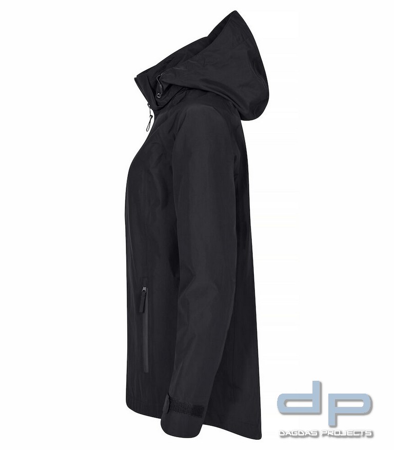 Classic Shell Jacket Lady in Schwarz und Dark Navy mit Aufdruck nach Wunsch