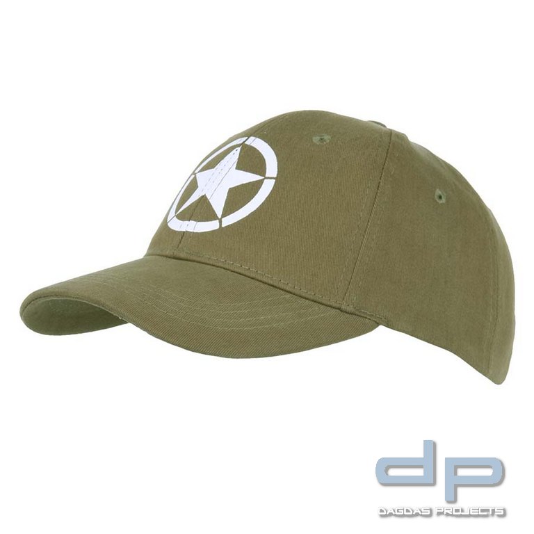 Baseball Cap Allied Star WWII in verschiedenen Farben