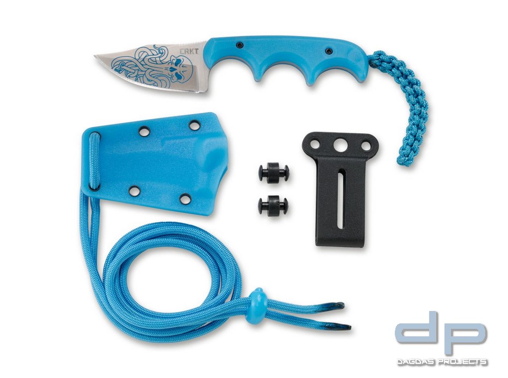 CRKT Einsatzmesser Minimalist Bowie Cthulhu Blue
