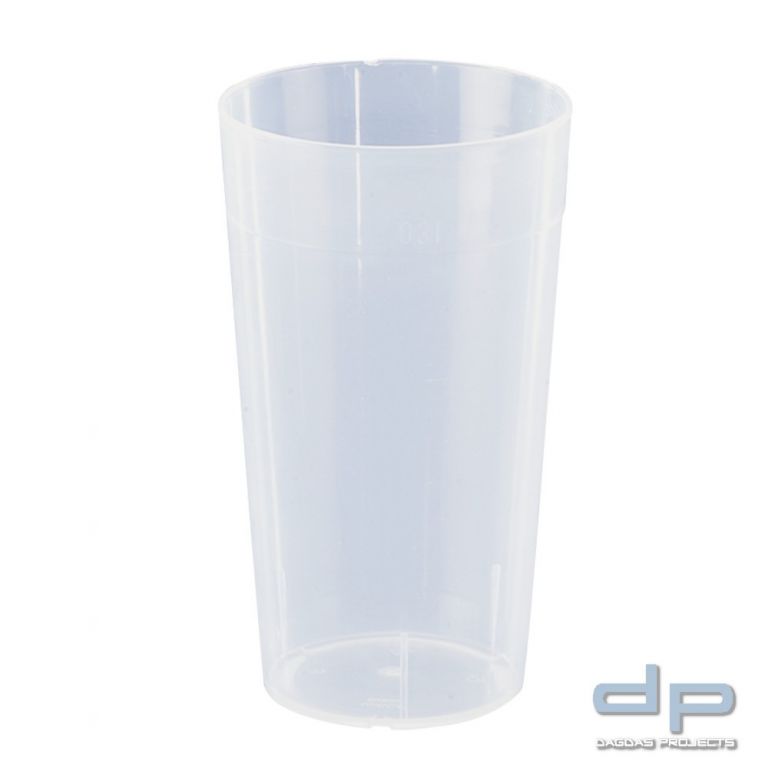 Mehrweg-Trinkbecher, transparent