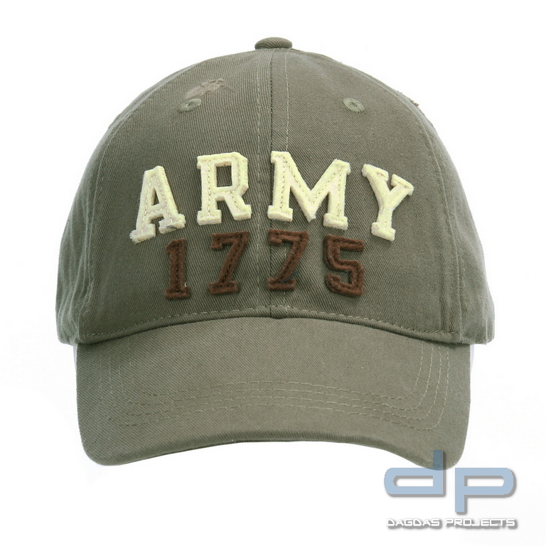 Baseball Cap Stone-Washed Army 1775 in verschiedenen Farben