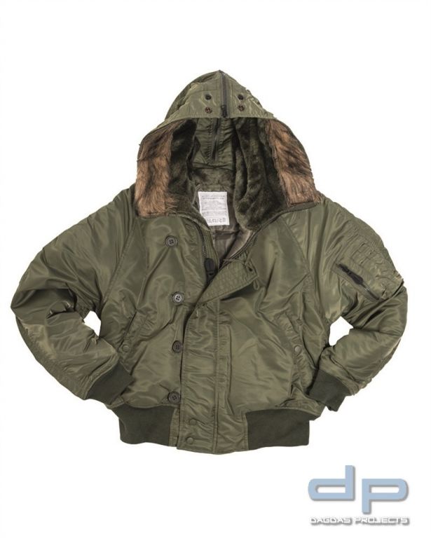 US FLIEGERJACKE N2B BASIC OLIV