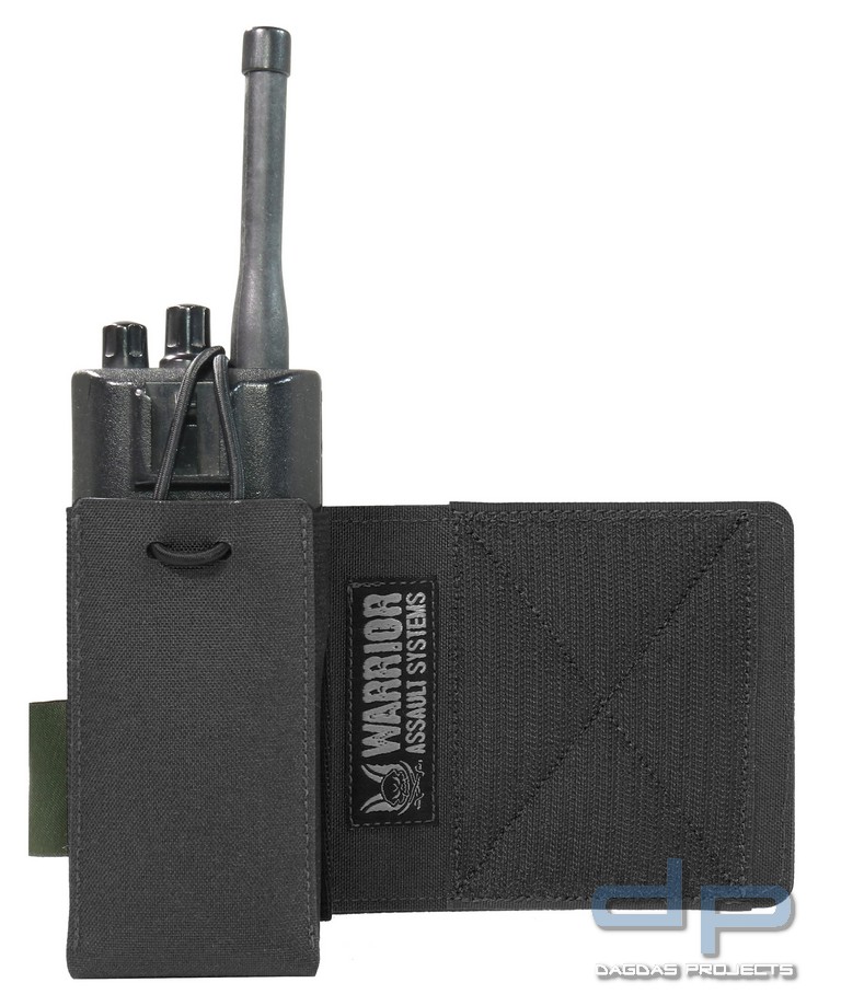 WAS LASER CUT WING VELCRO MBTIR RADIO POUCH (LINKS) in verschiedenen Farben