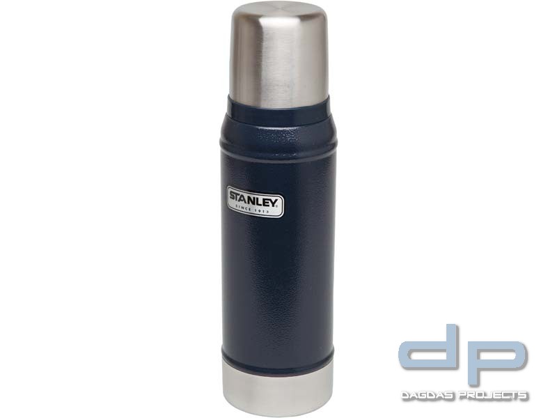 Stanley Classic, Vakuum-Flasche, 0.7 Liter, 18/8 Edelstahl navy blau, Edelstahl Trinkbecher