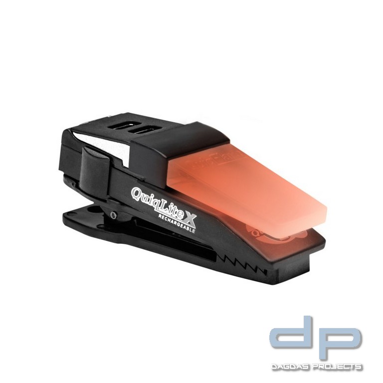 QuiqLiteTM X-RW Hand-Frei Akku-LED-Lampe (rot/weiß)