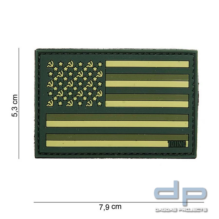 Emblem 3D PVC Sovjet grün