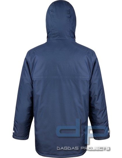 Winter Parka in verschiedenen Farben mit Wunschaufdruck auf Brust und Rücken