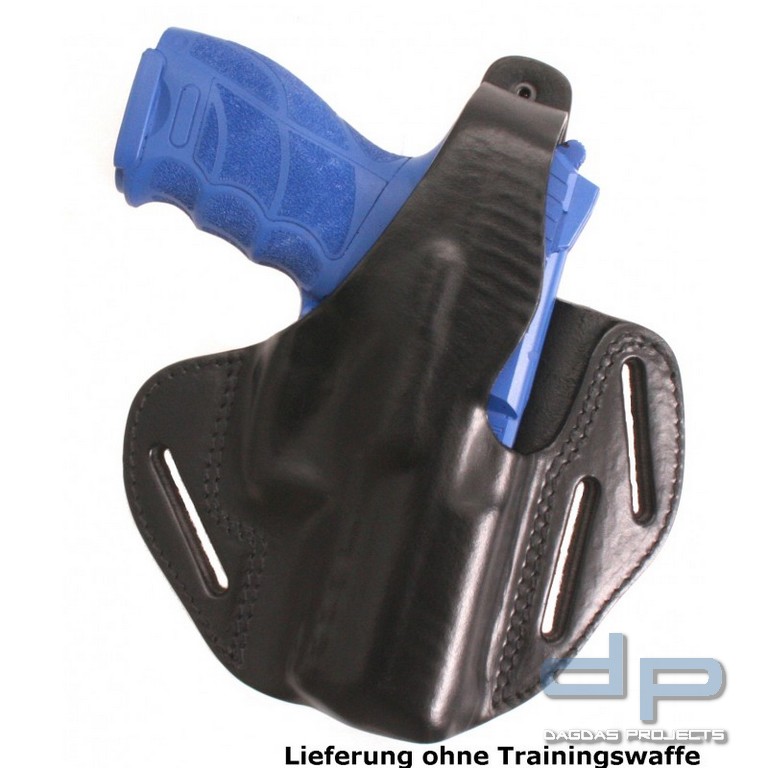 COP® 110RDS Pancake Gürtelholster vorne ausgeschnitten, 45mm BL, schwarz, Leder