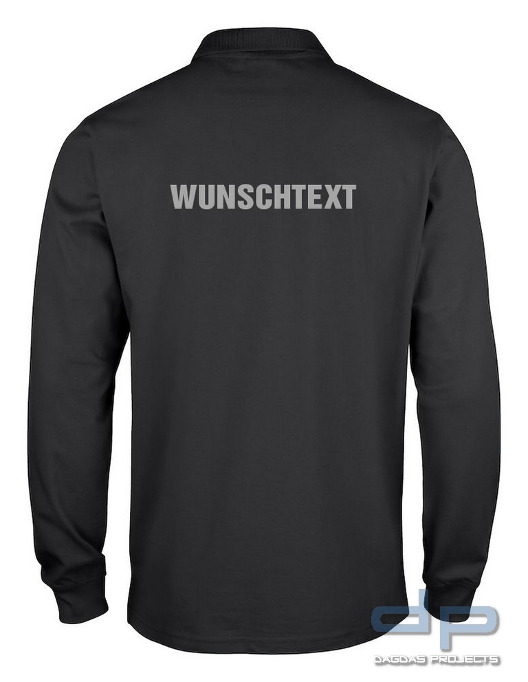 Behörden Polo Shirt Lincoln Langarm mit Wunschaufdruck in verschiedenen Farben
