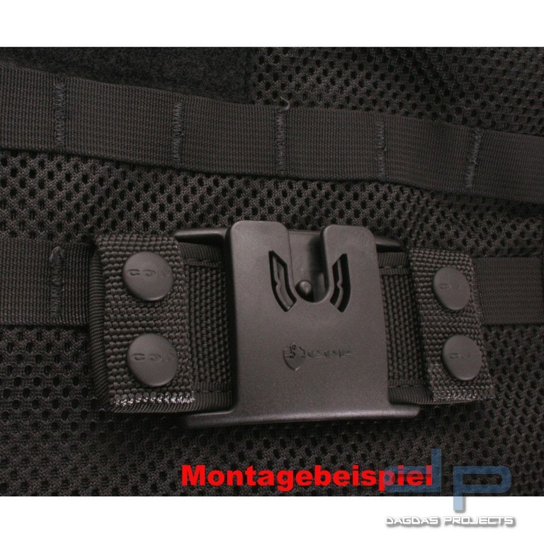 COP® 2185MOL-G MOLLE-Adapter/Gurtschlaufe, 16,5 x 5 cm schwarz