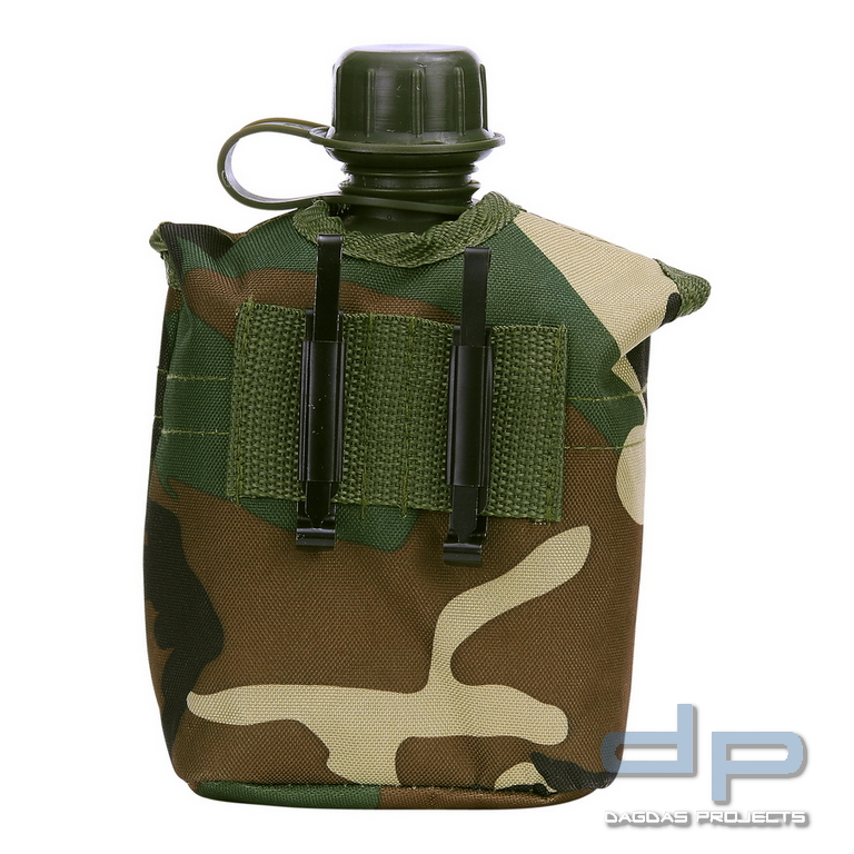 Plastik Feldflasche mit camo Futteral