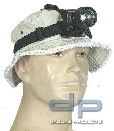 3-LED KOPFLAMPE WASSERDICHT SCHWARZ