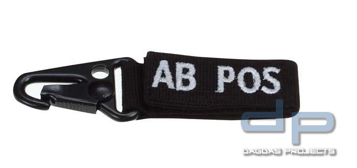Condor SOS Blutgruppen Anhänger Black AB POS