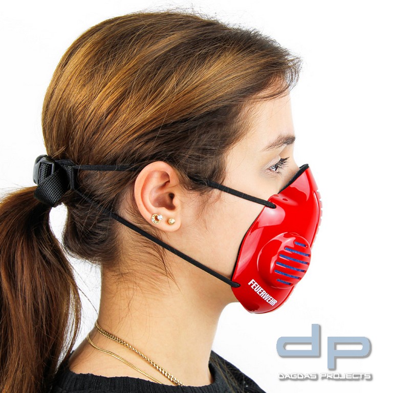 CASCO MASK 2.0 IN ROT AUFDRUCK: FEUERWEHR