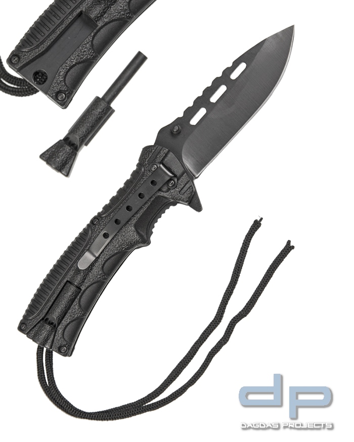 Mil-Tec Einhandmesser Paracord mit Feuerstarter