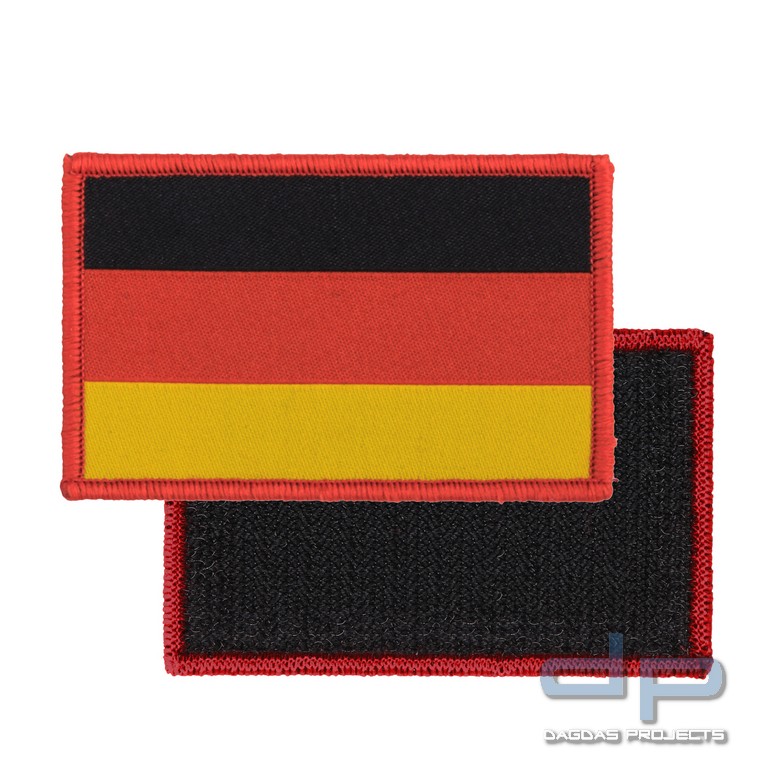 Emblem Stoff fein gewebte Flagge Deutschland