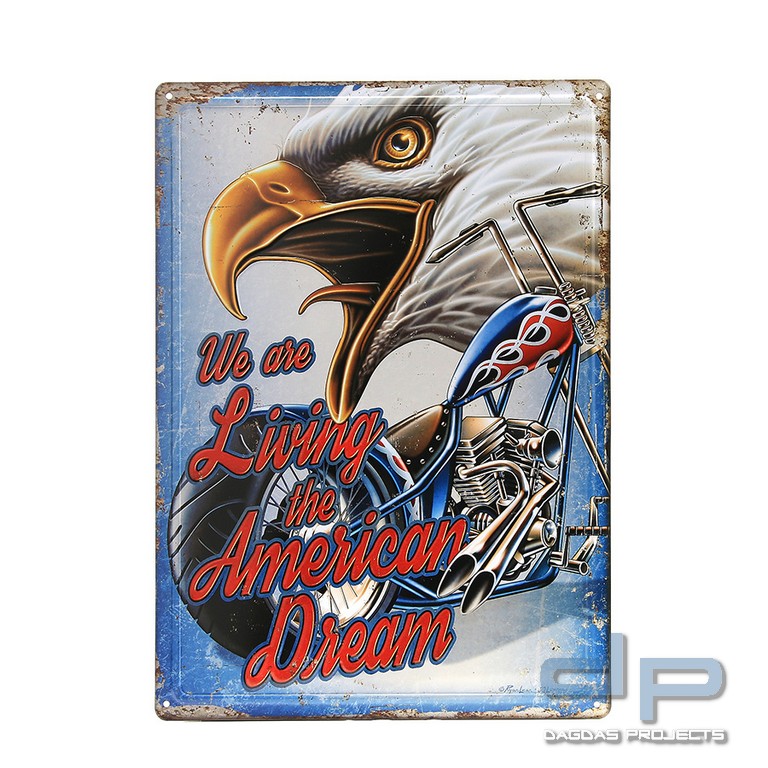Metall platte groß #103 American Dream