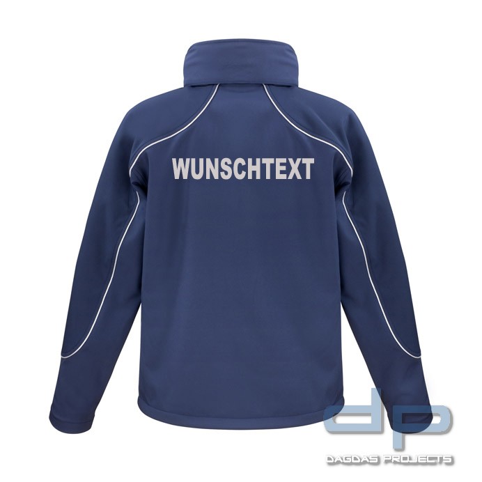 Behörden Softshell Jacke mit Kapuze und Aufdruck nach Wunsch