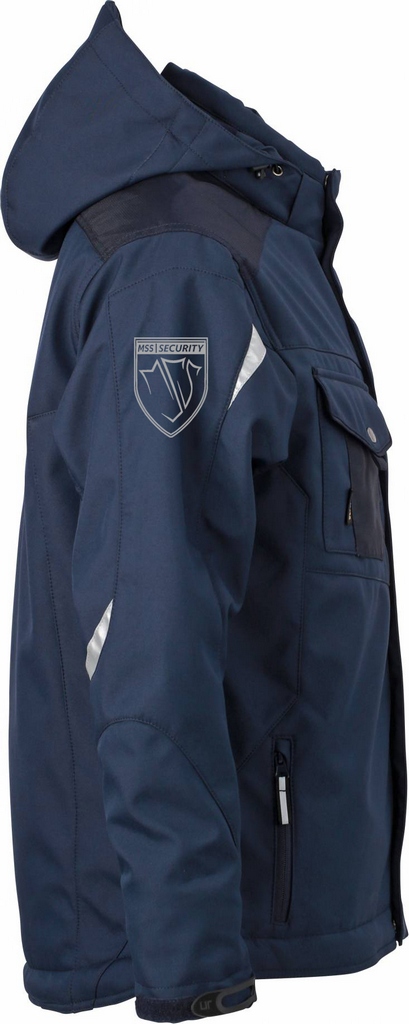 Behörden Softshell Jacke Navy mit 3 Fach Logo MSS