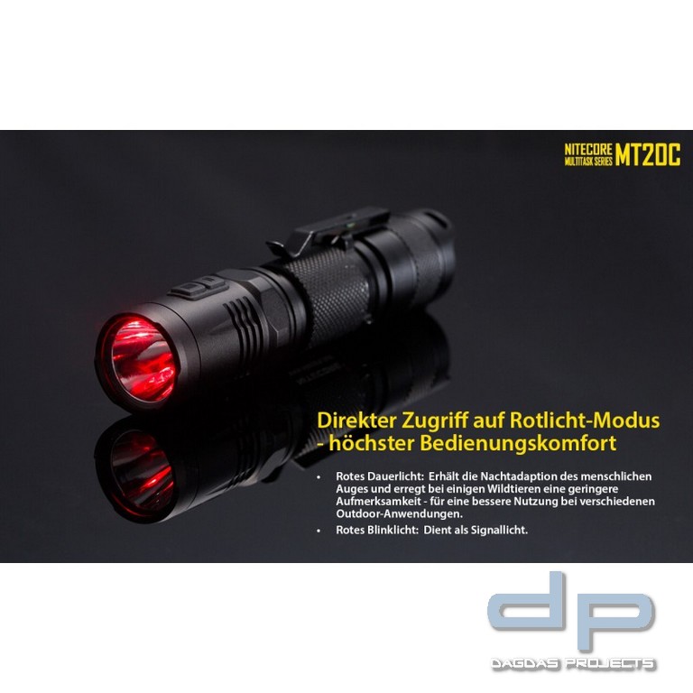 NiteCore® Taschenlampe "MT20C"